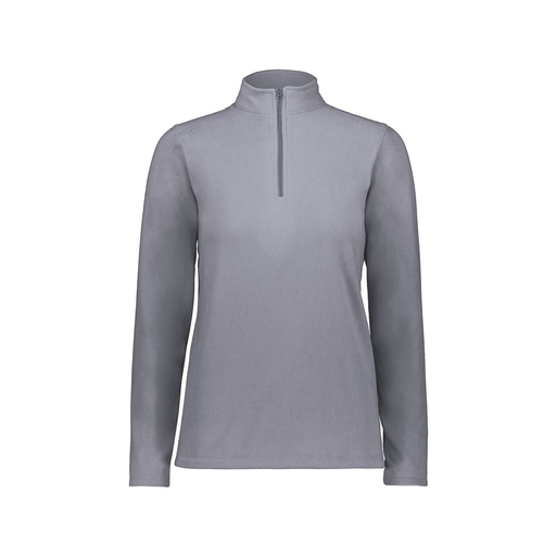 [6864.059.XS-LOGO3] Ladies MicroFleece 1/4 Zip Pullover (Female Adult XS, Gray, Logo 3)