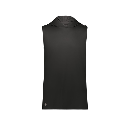 [222590.080.XS-LOGO3] Men's CoolDry Sleeveless Hoodie (Adult XS, Black, Logo 3)