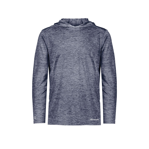 [FOLHCGNV-AS-LOGO1] Decker Men's Charge Hoodie (Adult S, Navy, Logo 1)