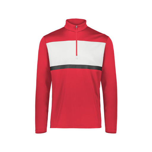 [222691.T20.S-LOGO1] Youth Bold 1/4 Zip Pullover (Youth S, Red, Logo 1)