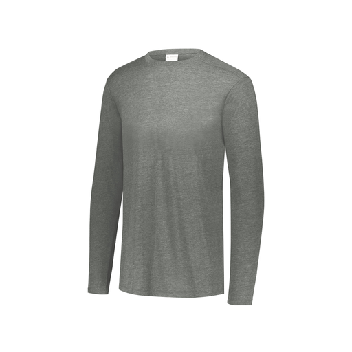 [FTLCUBGY-YS-LOGO2] Decker Youth Tri-Blend T-Shirt - Long Sleeve (Youth S, Gray, Logo 2)