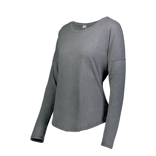 [3077.013.XS-LOGO3] Ladies LS Ultra-blend T-Shirt (Female Adult XS, Gray, Logo 3)